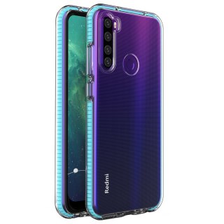 Żelowe etui z kolorową ramką do Xiaomi Redmi Note 8T jasnoniebieski