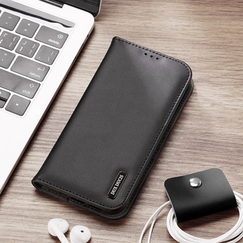 Etui Dux Ducis Hivo na iPhone 16e z klapką i ochroną RFID - czarne