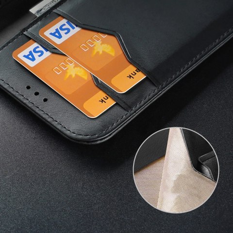 Etui Dux Ducis Hivo na iPhone 16e z klapką i ochroną RFID - czarne