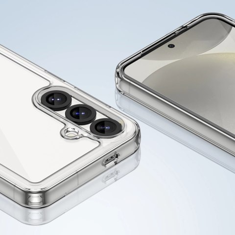 Etui Outer Space Case na Samsung Galaxy S25 Edge pokrowiec z elastyczną ramką - przezroczyste