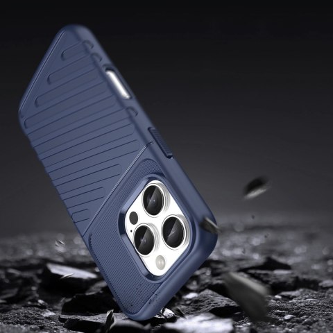 Etui Thunder Case na iPhone 16e silikonowy pancerny pokrowiec - niebieskie