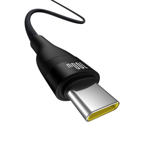 Kabel Baseus Flash 2 USB-A / USB-C 100W 1 m - czarny