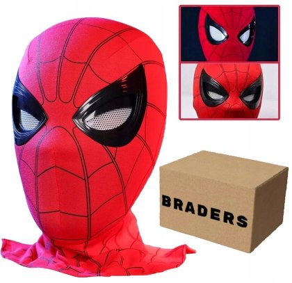 Maska Spiderman z Ruchomymi Oczami - Super Hero Cosplay dla Każdego