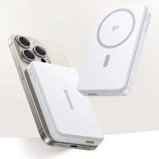 Powerbank Baseus Airpow II 10000mAh Qi2 z MagSafe 22,5W z kablem Baseus Simple Series USB-C - USB-C 20V/3A (30cm) - biały
