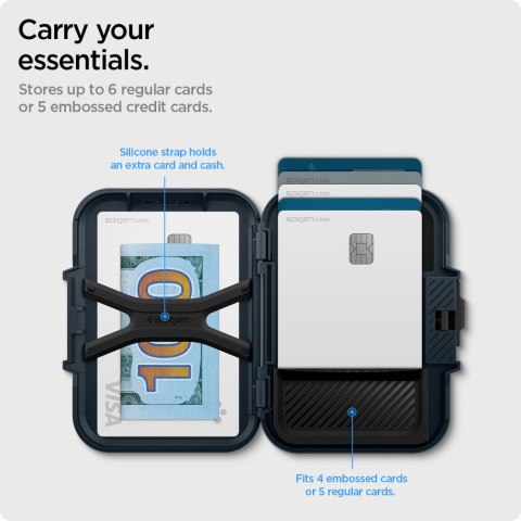 SPIGEN LOCK FIT MAGSAFE UNIVERSAL MAGNETIC CARD HOLDER METAL SLATE