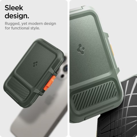 SPIGEN LOCK FIT MAGSAFE UNIVERSAL MAGNETIC CARD HOLDER MILITARY GREEN