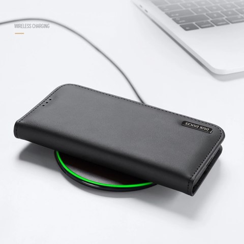 Etui Dux Ducis Hivo na Samsung Galaxy S25 Edge z klapką i ochroną RFID - czarne