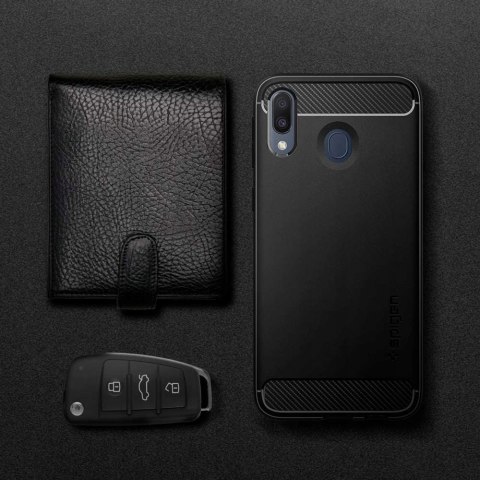 Etui Plecki Spigen do Samsung Galaxy M20 Etui czarny