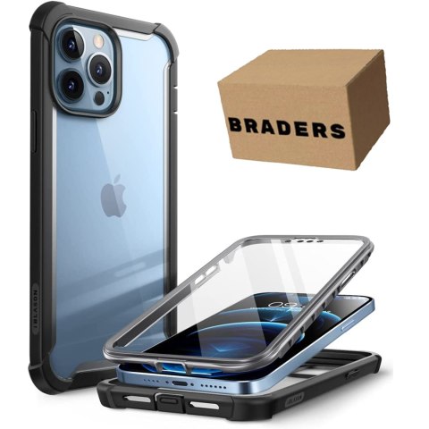 Etui Supcase do iPhone 13 Pro - czarne plecki ochronne, pancerna obudowa