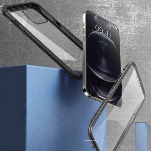 Etui Supcase do iPhone 13 Pro - czarne plecki ochronne, pancerna obudowa