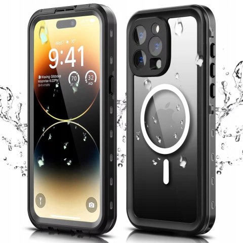 Etui wodoodporne IP68 360 do iPhone 15 Pro - pokrowiec, futerał
