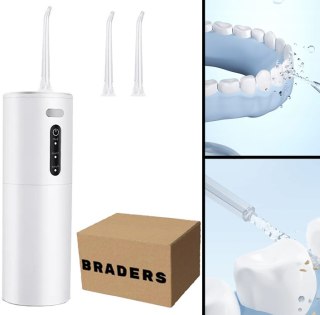 IRYGATOR DO ZĘBÓW BEZPRZEWODOWY USB 3 TRYBY 2 DYSZE DENTYSTYCZNY BRADERS