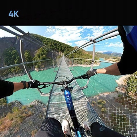 Kamera rowerowa 4K/60FPS sportowa anti-shake, przeciwwstrząsowa + 64G