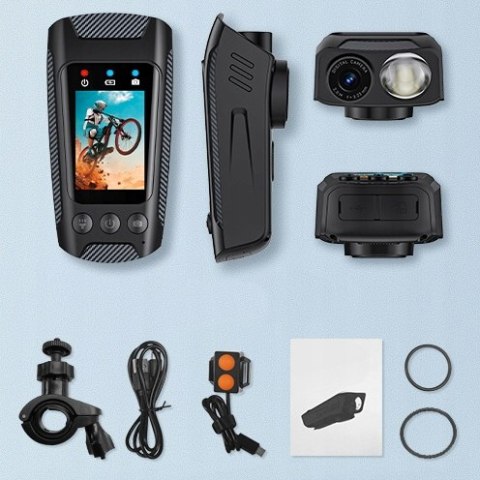 Kamera rowerowa 4K/60FPS sportowa anti-shake, przeciwwstrząsowa + 64G