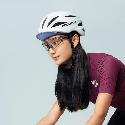 Czapka kolarska Rockbros rowerowa z daszkiem pod kask - czerwona