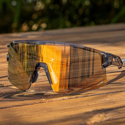 Okulary rowerowe Rockbros fotochromowe, z ochroną UV i wkładką korekcyjną - białe