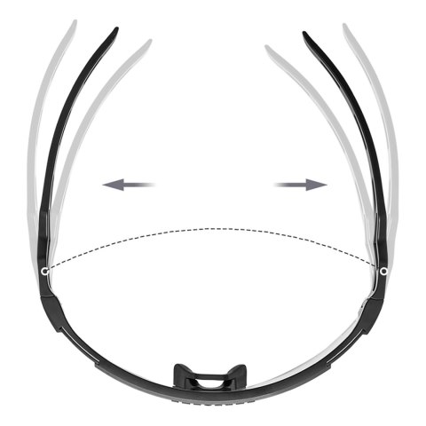 Okulary rowerowe Rockbros polaryzacyjne, z ochroną UV i wkładką korekcyjną - białe