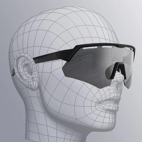 Okulary rowerowe Rockbros polaryzacyjne z ochroną UV i wkładką korekcyjną - szare