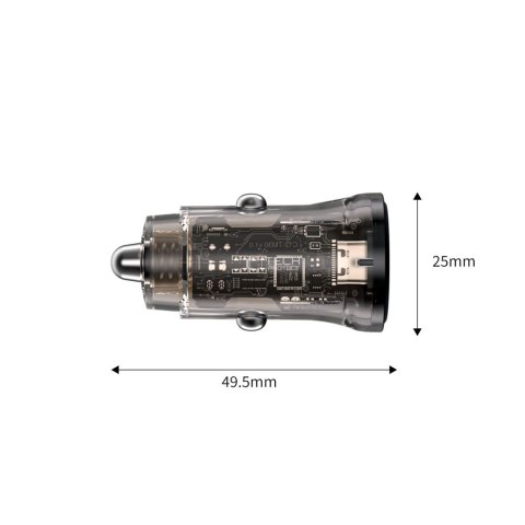 TECH-PROTECT CC01 2-PORT CAR CHARGER PD30W/QC3.0 BLACK
