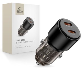 TECH-PROTECT CC03 2-PORT CAR CHARGER PD100W BLACK