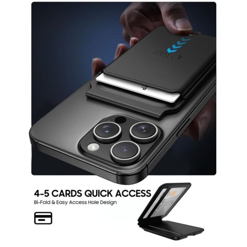 TECH-PROTECT MAGWALLET STAND MAGSAFE UNIVERSAL MAGNETIC CARD HOLDER BLACK