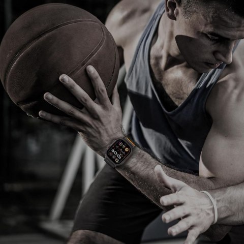 TECH-PROTECT NYLON CLASP APPLE WATCH 6 / 7 / 8 / 9 / 10 / SE / ULTRA 1 / 2 (44 / 45 / 46 / 49 MM) BLACK