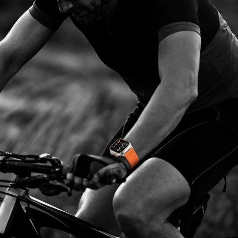 TECH-PROTECT NYLON CLASP APPLE WATCH 6 / 7 / 8 / 9 / 10 / SE / ULTRA 1 / 2 (44 / 45 / 46 / 49 MM) ORANGE