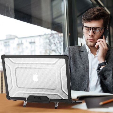 TECH-PROTECT SMARTSHELL PRO MACBOOK AIR 13 M2 / M3 / M4 / 2023-2025 BLACK/CLEAR