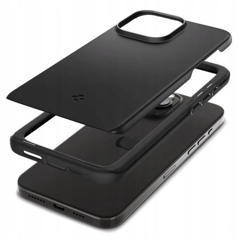 Etui Spigen do iPhone 15 Pro Max - czarne plecki ochronne, obudowa