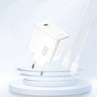 Ładowarka sieciowa Dudao A28 45W GaN USB-C - biała