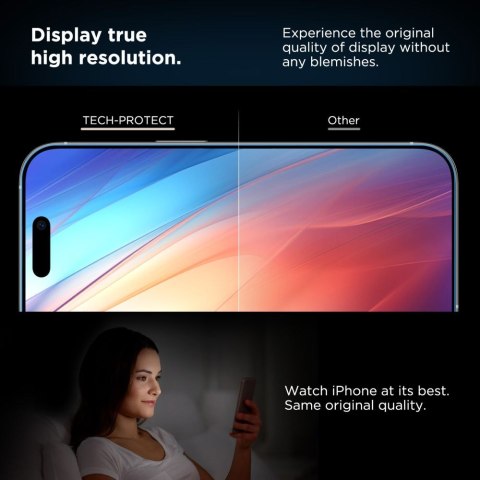 SZKŁO HARTOWANE TECH-PROTECT QUICK SET+ 2-PACK IPHONE 13 / 13 PRO / 14 / 16E BLACK