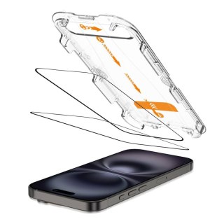 SZKŁO HARTOWANE TECH-PROTECT QUICK SET+ 2-PACK IPHONE 15 / 16 BLACK