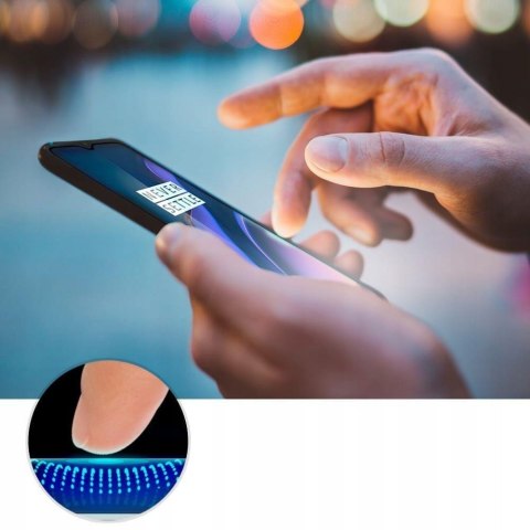 Spigen Glass FC OnePlus 7 - szkło hartowane z czarną ramką