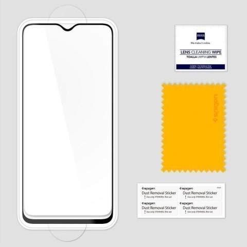 Spigen Glass FC OnePlus 7 - szkło hartowane z czarną ramką