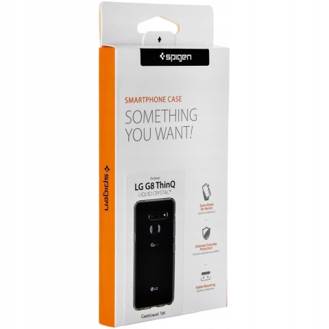 Spigen do LG G8 ThinQ - bezbarwne etui plecki ochronne, obudowa