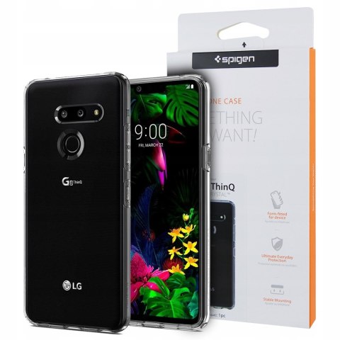 Spigen do LG G8 ThinQ - bezbarwne etui plecki ochronne, obudowa