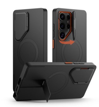 TECH PROTECT KEVLAR AURA MAGSAFE GALAXY S25 ULTRA BLACK/ORANGE