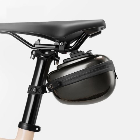 Torba podsiodłowa Rockbros sztywna, hard shell, kompaktowa, pojemność 0,4l - czarna