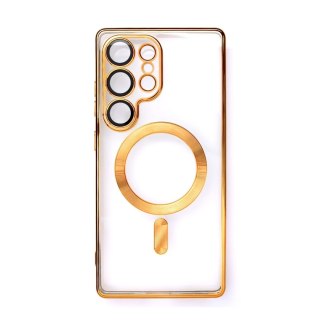 Etui Electroplated Case z MagSafe galwanizowane na iPhone 16e - złote