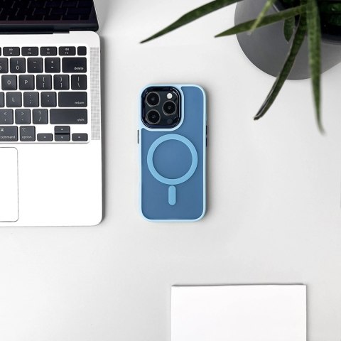 Etui Fashion Case z MagSafe na Samsung Galaxy A26 5G - niebieskie