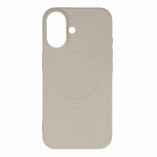 Etui Liquid Silicone Case z MagSafe na Samsung Galaxy S25 Edge - beżowe