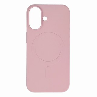 Etui Liquid Silicone Case z MagSafe na iPhone 16e - różowe