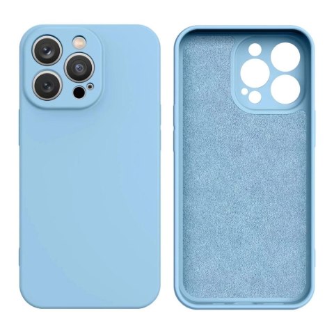 Etui Silicone Case na Samsung Galaxy S25 Edge - niebieskie