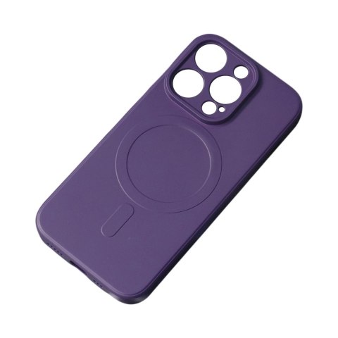 Etui Silicone Case z MagSafe na Samsung Galaxy S25 Edge - fioletowe