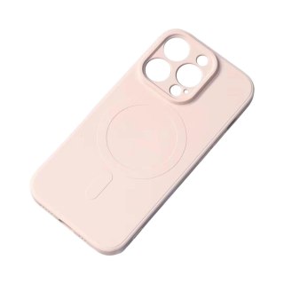 Etui Silicone Case z MagSafe na iPhone 16e - różowe