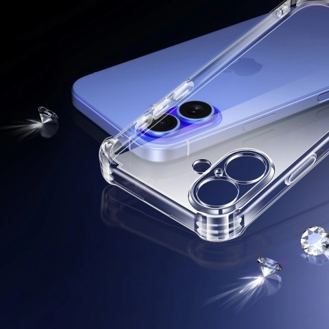 Etui Ugreen Bright Cushion CA101 na iPhone 16 Plus - przezroczyste