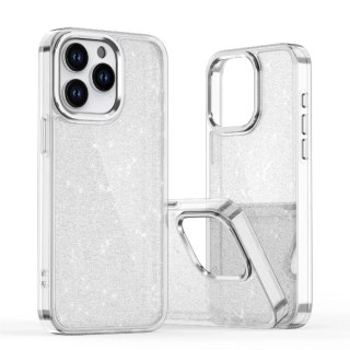 Etui brokatowe Glitter Case na Samsung Galaxy S25 Edge - przezroczyste