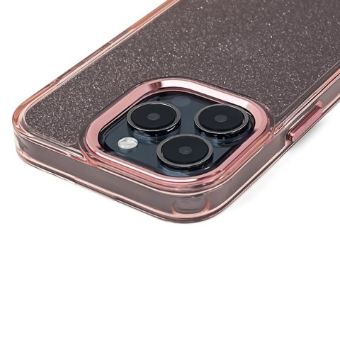 Etui brokatowe Glitter Case na Samsung Galaxy S25 Edge - różowe