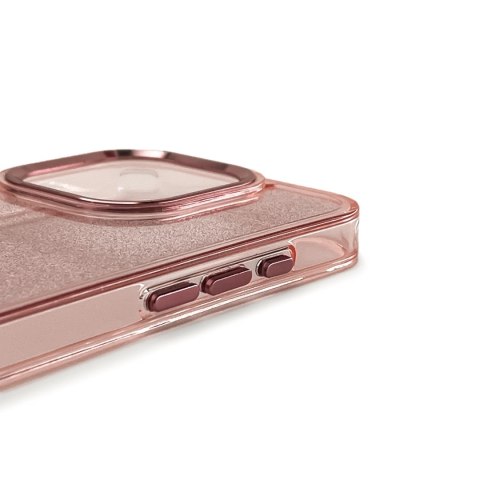 Etui brokatowe Glitter Case na Samsung Galaxy S25 Edge - różowe