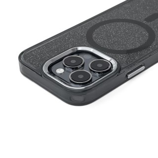 Etui brokatowe Glitter Case z MagSafe na Samsung Galaxy A36 5G - czarne